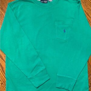 NWT Polo boys long sleeve green shirt